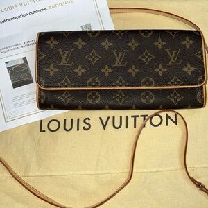 Authentic Louis Vuitton Pochette Twim GM Monogram Pristine Condition